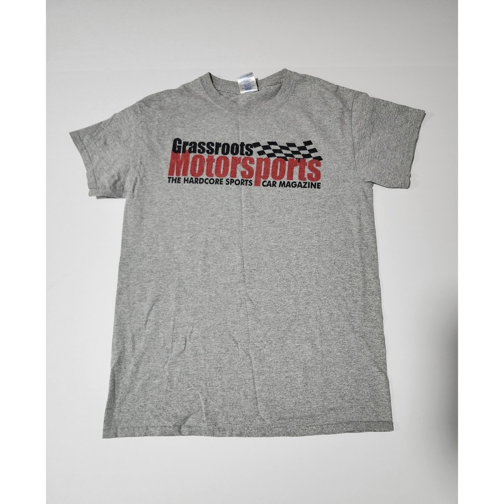 Grassroots Motorsports 2015 Challenge Graphic T-Shirt Gray Mens Small Racing